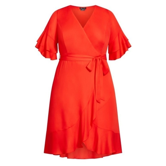 City Chic Isabella Dress - tigerlily size L (18/20) - Picture 3 of 13